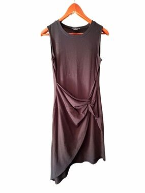 Sleeveless Black Knot-Detail Dress - Women